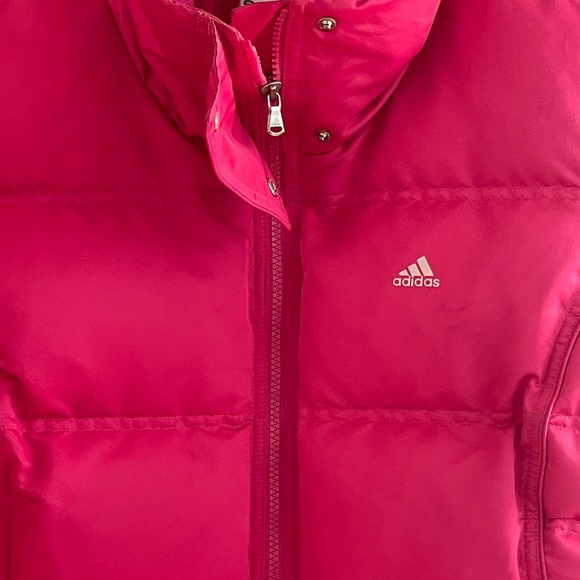 (NEW)adidas Hot Pink Down Puffer Vest - Picture 4 of 16